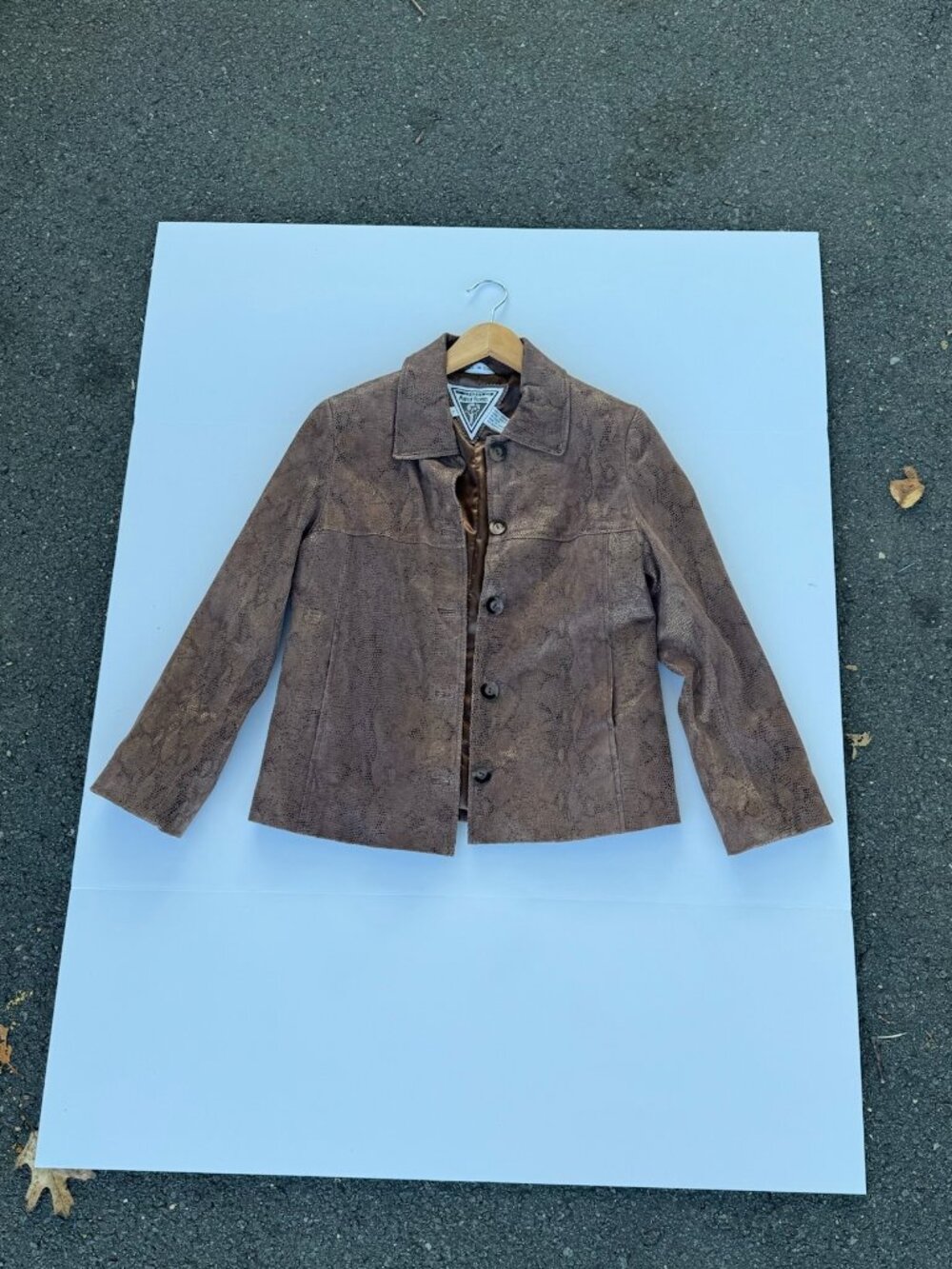 Marvin Richards 1990s Snakeskin Leather Jacket